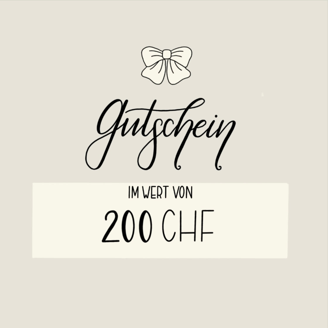 Geschenk Gutschein