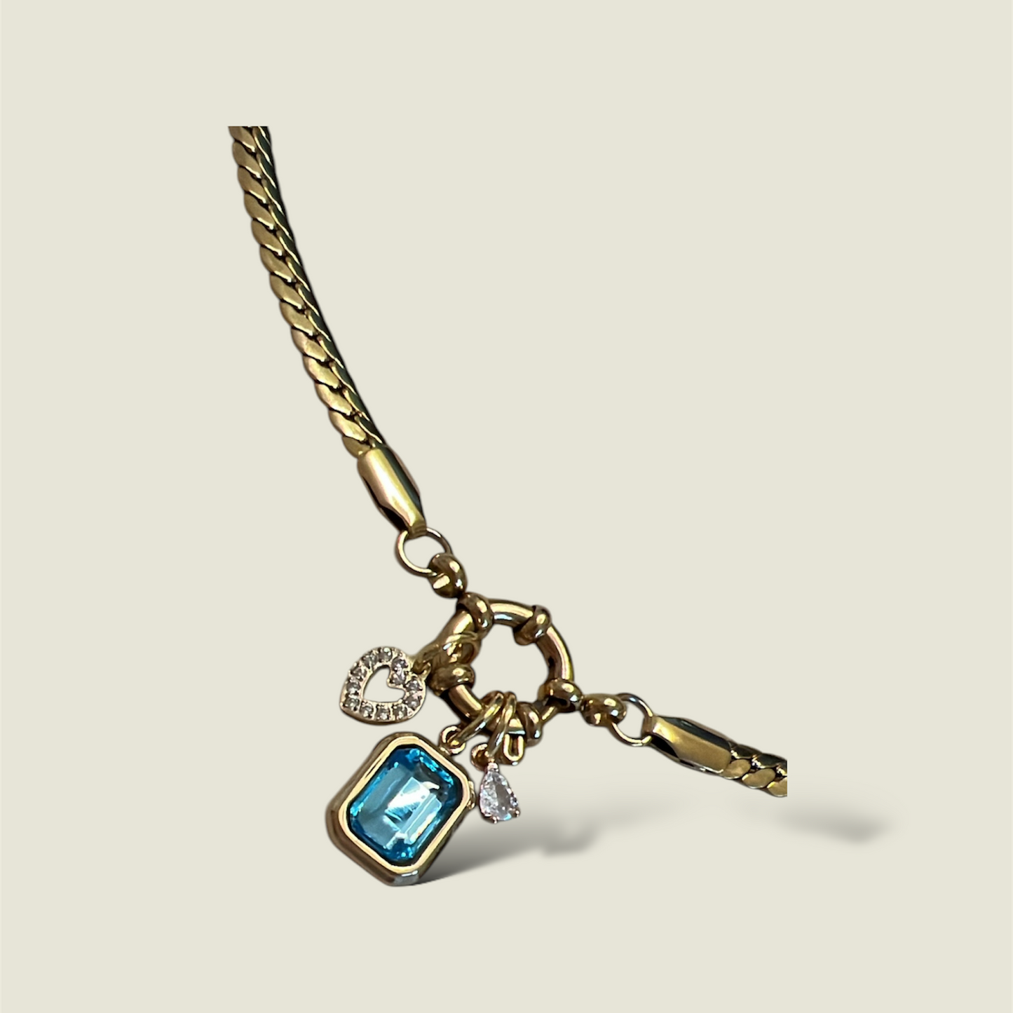 Halskette Crypt Aqua